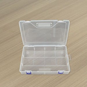 Transparent 10 Compartment Storage <b>Box</b> 29.6x19.5x5.8cm For Tools Hardware Fishing Gear Toys Organization Desktop Use - Product Image 3