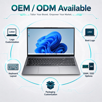 Ordinateur portable professionnel AI OEM ODM 15,6 pouces Intel Core Ultra 5 225H, 24 Go LPDDR5, 512 Go PCIe NVMe SSD, Windows 11 Pro, clavier personnalisé