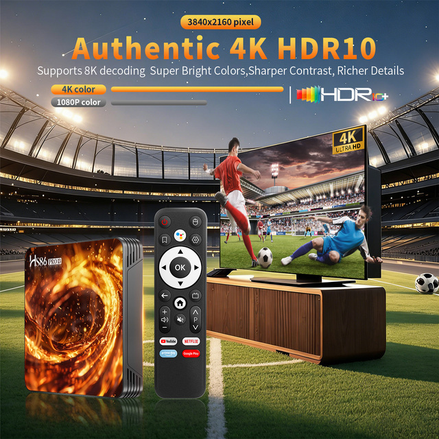 OEM/ODM Android TV BOX HS86 PRO 13 RK3528 Quad-Core 4k Android TV Box  2.4G/5G Dual Wifi6 BT5.4 Set-Top Box for Brand Owners