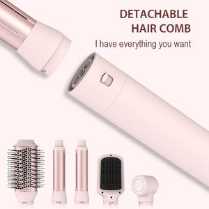 Nouvelle tendance, ensemble de coiffage 5 en 1, <span class=keywords><strong>brosse</strong></span> sèche-cheveux, best-seller, séchage, lissage, bouclage, sèche-cheveux en une seule étape, <span class=keywords><strong>brosse</strong></span> à air - Product Image 5