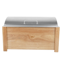 Ensemble de réchauds Ownfit avec cadre en bois pour la restauration, pour votre cuisine, chauffe-plats, équipement de cuisine commerciale, restaurant