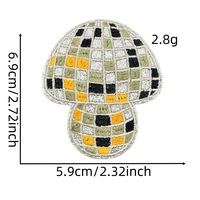 Fruit Glitter Disco Broderie Fer sur Banane Fraise Citron Patchs De Fruits