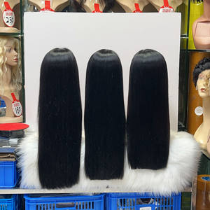 Perruques en cheveux humains lisses et droits de 24 pouces, double trame, 13X4 dentelle frontale, SDD, lisses et soyeuses, perruque pour jeunes femmes, haute qualité - Product Image 4