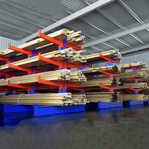 HY Adjustable Corrosion Protection Steel Pipe <strong>Storage</strong> Shelf Custom Warehouse Cantilever <strong>Rack</strong> <strong>System</strong> - Product Image 1