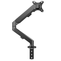 Vente flash Adaptateur de fixation VESA 17-30 à ressort à gaz en alliage d'aluminium noir/blanc/rose Support d'écran d'ordinateur LCD LED Bras inclinable 45