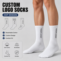 Chaussettes de sport en coton à séchage rapide, anti-humidité, pour hommes et femmes, course à pied, gym, design personnalisé