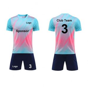 เสื้อฟุตบอลสีม่วงขายดีที่สุดปี 2026 รุ่นใหม่ โลโก้ซัพพลายเออร์ ไซส์พลัส ยูนิเซ็กซ์ โพลีเอสเตอร์ 100% 220 กรัม พิมพ์ลายด้วยความร้อน - Product Image 3