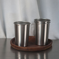 210ml Enkelwandige RVS Tumbler Onbreekbare Metalen Drinkbeker Stapelbaar voor Thuis Bar Restaurant Kamperen