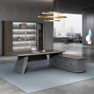 <b>Office</b> Desk Furniture Modern MFC <b>Table</b> L-Shaped Executive <b>Office</b> Desk CEO and Managers <b>Office</b> Furniture Desk - Product Image 4