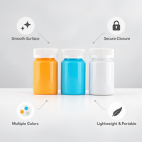 Bouteille en plastique PET personnalisée OEM, réutilisable, vide, rechargeable, avec bouchon à vis anti-fuite, 120 ml, 150 ml