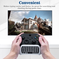 Kablosuz Mini klavye Xbox One için Xbox One S /X Controller beyaz DOBE 2.4G taşınabilir oyun klavyesi chatpad