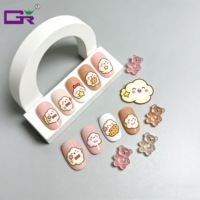 Lot d'autocollants personnalisés en vinyle pour ongles, motifs de dessins animés mignons, autocollants logo personnalisés, feuilles miniatures imperméables pour nail art, autocollants créatifs découpés à la forme.