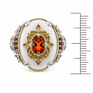 Anello con design barocco in stile conchiglia naturale, colore a contrasto, anello creativo da donna - Product Image 5