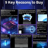 Touchscreen da 10,5 Pollici 360° °   Terminale POS Rotante per Laptop, Display per Cassa e Reception, Tablet PC, Ordinateur Portable all'Ingrosso