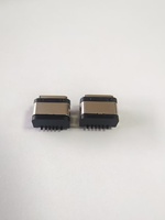 Connecteur femelle USB Type-C 24 broches en acier inoxydable étanche Gxd, avec trou 4 broches intégré, indice IPX6, hauteur apparente 1,2 mm, hauteur totale 1,48 mm