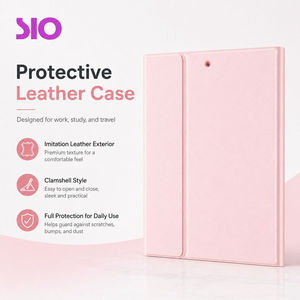 Étui Clavier Protecteur en Cuir PU Sans Fil avec <span class=keywords><strong>Coque</strong></span> Détachable et Support pour <span class=keywords><strong>iPad</strong></span> 10.2 (9e, 8e, 7e Génération), <span class=keywords><strong>Air</strong></span> 3, Pro 10.5 - Product Image 3
