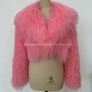 Cappotti Invernali da Donna di Tendenza in Vera Pelliccia di Agnello Mongolo, Soprabito di Lusso Naturale, Giacche Corte in Pelliccia di Pecora con Colore Personalizzato - Product Image 6