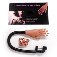 Nail Practice Hand Model Amovible Manucure DIY Finger Nail Joint Acrylic Nail Practice Prosthesi Hands