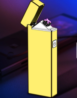 Briquet Électrique Portable Mini à Double Arc, Rechargeable USB, Coupe-Vent, Écologique, Batterie au Lithium, Plusieurs Couleurs, Matériau Plastique, Vente en Gros