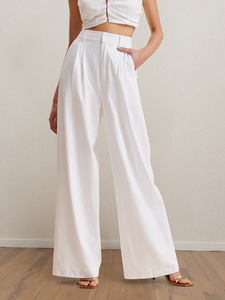All'ingrosso abiti femminili 2025 moda ufficio <span class=keywords><strong>donna</strong></span> vestito estivo 2 pezzi <span class=keywords><strong>donna</strong></span> senza spalline Top Casual Set pantaloni lunghi eleganti - Product Image 4