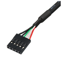 Cable Coaxial Personalizado con Cubierta de PVC, Cable de Montaje con Conector DuPont de 5 Pines a USB Hembra