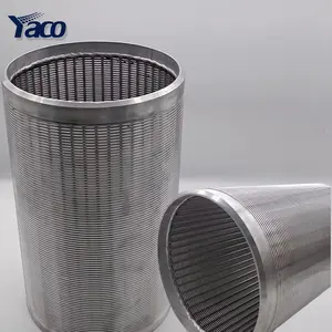 6'' 8'' 10'' 12'' Continuous slot water well screen Johnson Screen tube for Deep Well Drilling