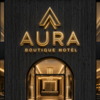 Signalétique 3D rétroéclairée par LED, enseigne murale personnalisée, enseigne lumineuse pour entreprise, hôtel, salon de beauté, centre commercial