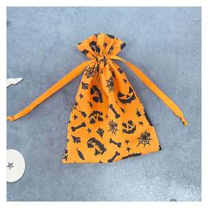 Bolsas de Algodón para Dulces de Halloween, Bolsas de Regalo con Cordón de Algodón para Dulces - Product Image 1