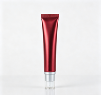 Rode ABL knijptube met mini-pompje, lege tube voor oogcrème, serum, spotcrème, luxe mini reisverpakking voor huidverzorging, OEM verpakking