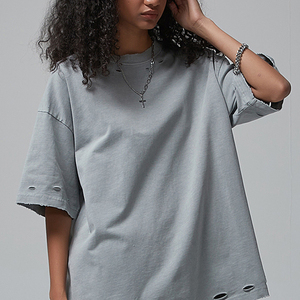 Mens <strong>Women's</strong> Vintage Ripped <strong>Funky</strong> Baggy Tee <strong>t</strong> <strong>Shirts</strong> Short Summer Washed Bedruckte <strong>t</strong> <strong>Shirts</strong> Wholesale Custom logo - Product Image 3