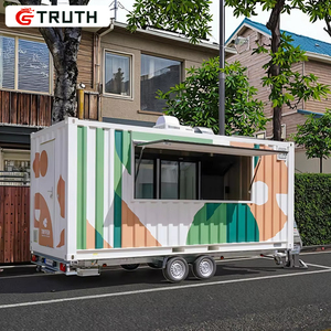 Conteneur de restauration mobile entièrement équipé, camion-restaurant préfabriqué, cuisine mobile avec plancher extensible sur le côté - Product Image 2