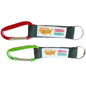Hot Pockets Lean Pockets Carabiner Keychain Aluminum Digital Printing Promotional Gift D Ring Hook - Product Image 1