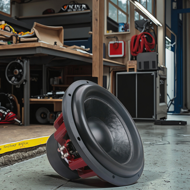 Low Price Durable Bass Speakers 15inch RMS 1500w Car Subwoofers Red Finish Die Cast Aluminum Basket Car Woofer