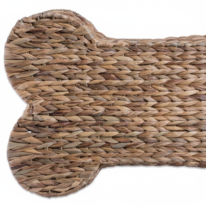 Cesta de almacenamiento ecológica para el hogar, tapa de hueso de jacinto de agua, clásica colorida para organizar el espacio de las mascotas peludas, agradable - Product Image 1
