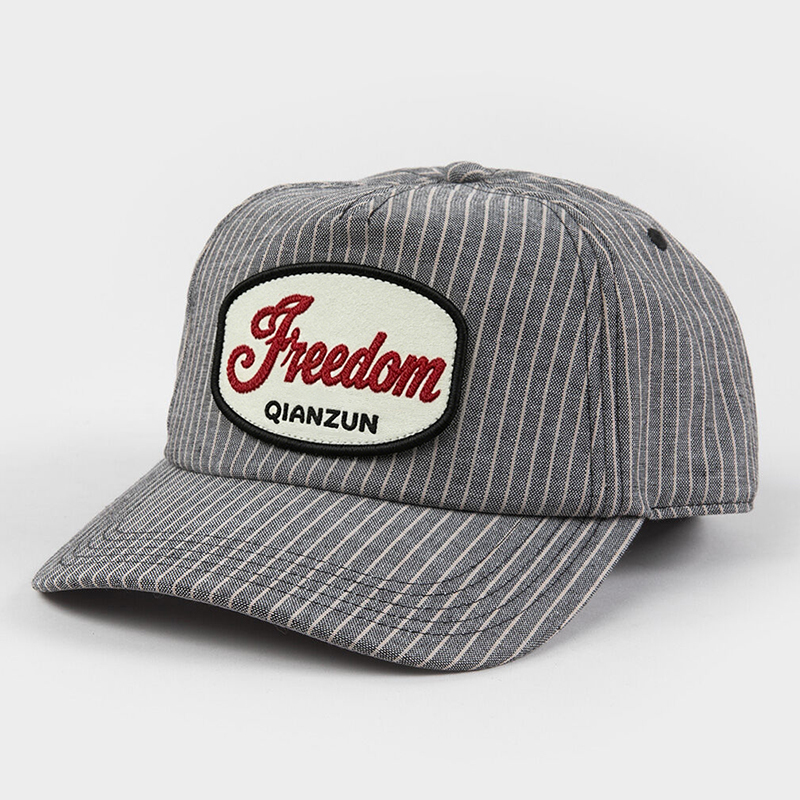 Wholesale Men Striped 5 Panel Unstructured