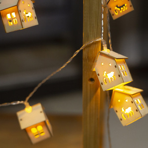 Christmas LED House String Lights Battery Operated <b>Decorative</b> <b>Lighting</b> For Holiday Indoor Outdoor Use - Product Image 2