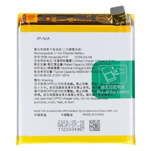 For OPPO BLP737 4000mAh <b>Battery</b> for Refurbished Phone Wholesale Reno 5F Reno 5Z CE RoHS Wholesale Bulk Grade A - Product Image 1