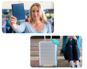 Funda de Pasaporte de Cuero con Logotipo Personalizado, Cubierta de Pasaporte de PU y Etiqueta de Equipaje, Porta Pasaportes con Etiqueta de Equipaje - Product Image 5