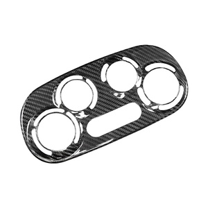 Interrupteur AC d'accessoires intérieurs en Fiber de carbone véritable <span class=keywords><strong>ES</strong></span> Carbon pour <span class=keywords><strong>Fiat</strong></span> <span class=keywords><strong>500</strong></span> Abarth - Product Image 1