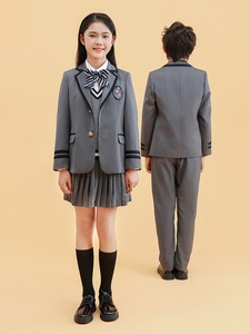 Ventes directes d'usine Uniformes scolaires pour les élèves Uniformes de classe du collège Costumes pour les grands enfants Costumes pour garçons et filles - Product Image 6