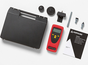 สต็อกแอมโพรบ TACH-20 เครื่องวัดความเร็วรอบแบบสัมผัส/ไม่สัมผัส 1-99999 รอบต่อนาที ความแม่นยำ 0.02% ตัวเรือน ABS ใช้แบตเตอรี่ AA อัลคาไลน์/แบบชาร์จได้ 2 ก้อน - Product Image 4
