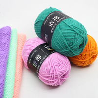Fil acrylique épais 100% bébé tricot pull fil en gros 50G 4 plis Crochet lait coton fil pour couture tissage