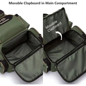 Muestra gratuita: Mochila de pesca con 4 cajas de aparejos 3600, soporte para cañas de pescar, bolsa de pesca grande para exteriores con compartimentos desmontables - Product Image 3