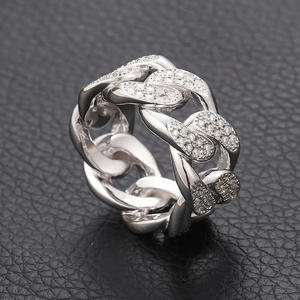 Anello di Lusso in Argento con Diamante Taglio Brillante Rotondo Colore G Naturale Unisex per Uso Quotidiano T0951 - Product Image 1