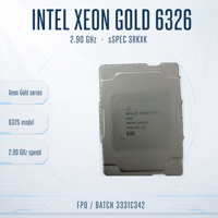 Processeur serveur Xeon Gold 6326 SRKXK 16 cœurs 2,9 GHz 24 Mo DDR4 Virtualisation Base de données Cloud HPC Analyse IA