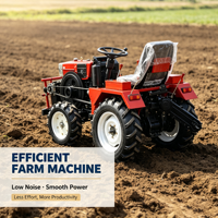 Traktor Pertanian Mini 4 Roda, Traktor Diesel Kompak Multiguna, Traktor Pertanian Kecil untuk Kebun dan Perkebunan