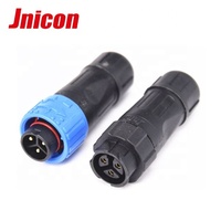 Jnicon M16 ip67 connecteur étanche connecteur d'alimentation 2 broches pour 10A