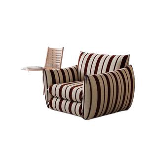 Poltrona Singola di Design Francese con Schienale, Sedia in Legno Massello per Salotto, <span class=keywords><strong>Balcone</strong></span>, Casa Piccola o <span class=keywords><strong>Grande</strong></span> - Product Image 5