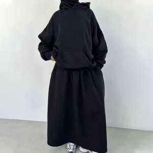 Top Trending Sweatshirt Tracksuit <b>Skirt</b> Set Oversized Autumn Winter Wear Collection Plus Size <b>Skirt</b> Set For Adult OEM Service - Product Image 1