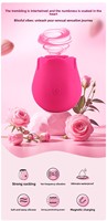 Vibrateur en forme de rose avec 10 modes de vibration pour femmes, stimulateur clitoridien et des mamelons, jouets sexuels pour adultes